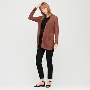 Uniqlo eyelet light brown cardigan